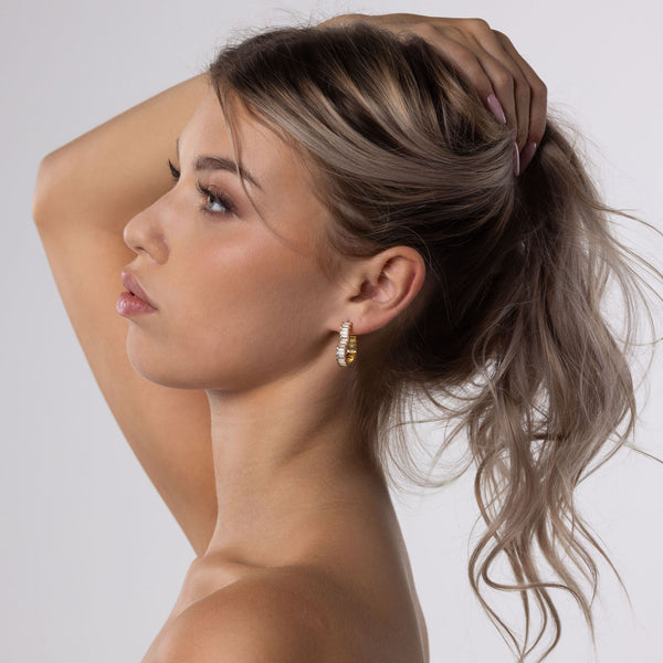 Herz Ohrringe Tragebild