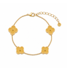 Gold Clover Armband