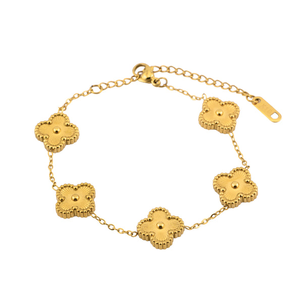 Gold Clover Armband