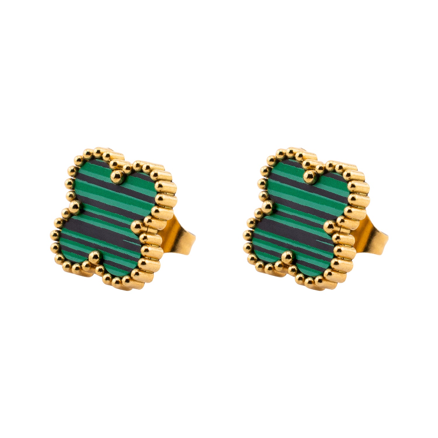 Green Clover Ohrstecker