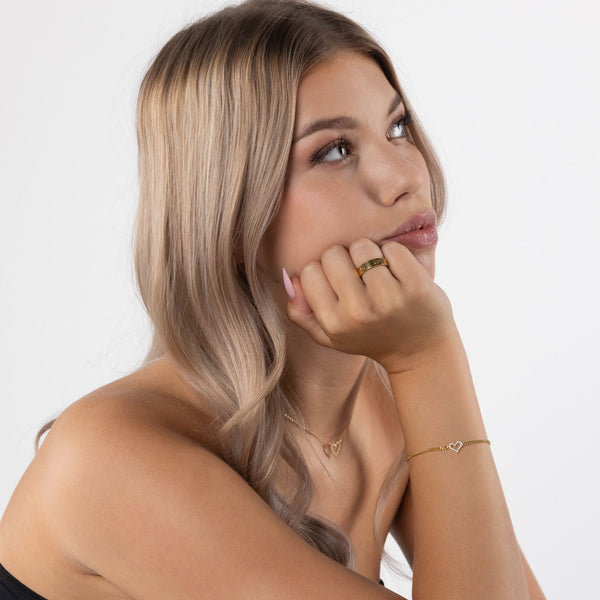 Herz Armband Tragebild