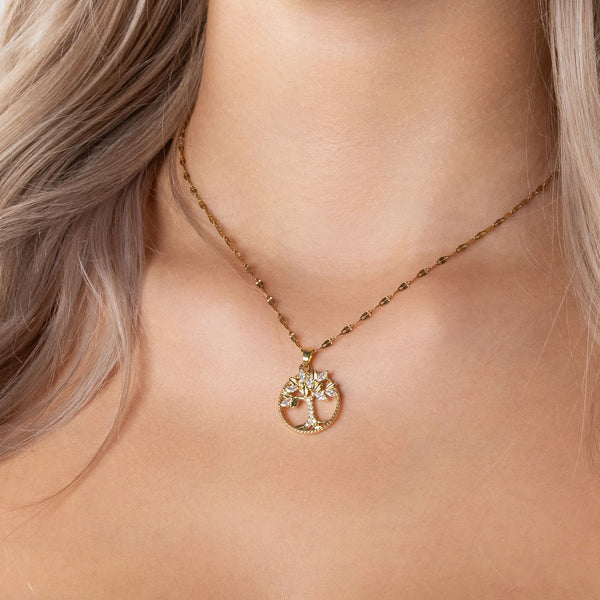 Diamond Tree Kette Tragebild