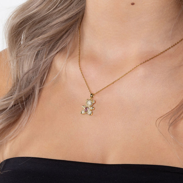 Baby Bear Halskette Tragebild